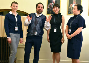 Office workers backstage in Fidelio (SF Opera)