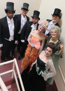 Gentlemen and Ladies backstage in Manon (SF Opera)