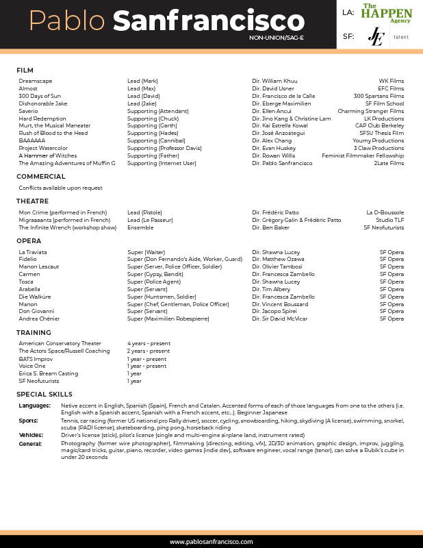 Click to download Résumé